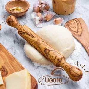 Rouleau à pâtisserie en bois artisanal |   Outil de cuisine durable |   Vente en gros - Product Image 1