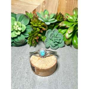 Virgil Chee Golden Hill Turquoise & Sterling <b>Silver</b> Fashion <b>Cuff</b> <b>Bracelet</b> - Product Image 1