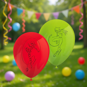 Ballons en latex Coccinelle 28 cm 8 pièces Décorations de fête - Product Image 3