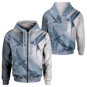 Haute qualité 100% coton français éponge surdimensionné pull à capuche épaules tombantes avec motif 3D uni unisexe conception personnalisée - Product Image 5
