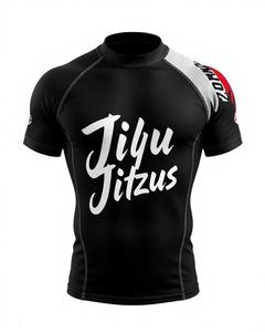 Rashguard unisexe haute élasticité, vêtements de sport de compression, fabrication sur mesure, fournisseur en gros OEM, vêtements MMA BJJ - Product Image 3