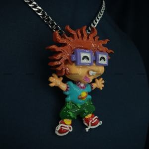 จี้แฟชั่นสุดฮิตแบบ Iced Out ลายการ์ตูนเคลือบ 3 มิติ ทำจากเงินแท้ 925 สไตล์ฮิปฮอป สำหรับผู้ชายและผู้หญิง - Product Image 3