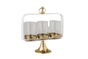 Bougeoirs en métal Obtenez la livraison gratuite avec Prime Offers Cod sur bougeoir éligible avec finition dorée - Product Image 3