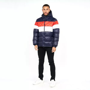 Chaquetas Acolchadas de Lona con Capucha para Hombre, Logotipo Personalizado al por Mayor, Ropa de Abrigo Transpirable para Invierno, Estilo Burbuja con Color Frontal - Product Image 3