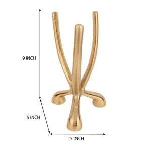 Minimalist Candle Stand Holder for Home Decor <b>Bedroom</b> Living Room Table Stylish Modern Accent with Functional Use - Product Image 3