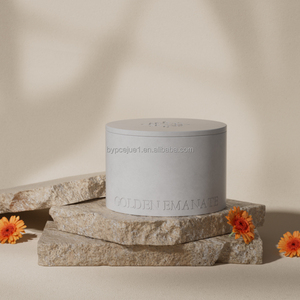 Premium Unique Concrete <strong>Candle</strong> Jar <strong>Large</strong> Size Black <strong>Candle</strong> Container Empty Cement Vessels <strong>Candles</strong> with Lids for Home Decor - Product Image 6