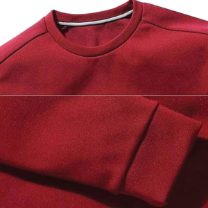 Sweatshirts à col rond unis décontractés pour hommes femmes pull d'hiver à manches longues motif 3D personnalisé 100% tissu polaire en coton - Product Image 3