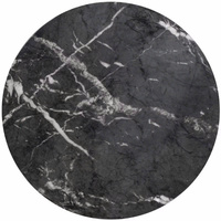 Nouvelle conception 2025, table d'appoint ronde en marbre de la plus haute qualité, style moderne, meubles de maison noirs, décoratifs