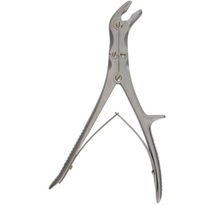 Instrumentos Quirúrgicos Veterinarios Stille Ruskin de 9.5 Pulgadas, Pinzas Cortadoras de Hueso Curvas de Acero Inoxidable Alemán, Manual, ENT CE - Product Image 6