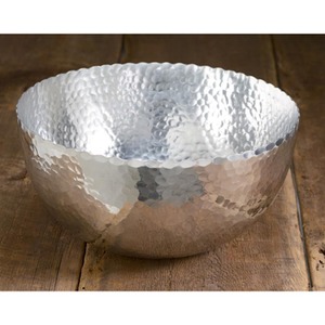 Tazón de servir de forma redonda de metal martillado multiusos para frutas y ensaladas, postres y ensaladas con metal de alta calidad - Product Image 4