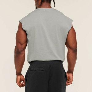 Camiseta Deportiva sin Mangas OEM, Ajuste Holgado, para Fisicoculturismo, Ropa Deportiva Activa, Cómoda, 190 Gsm, Talla Grande, para Correr - Product Image 5