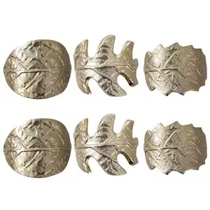 Porte-ronds de serviette en or bio Nouvelle décoration de maison et d'hôtel pour les mariages de Noël Occasions spéciales - Product Image 3