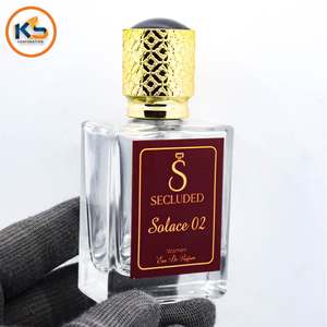 Autocollants personnalisés durables en métal 3D avec texte en relief, imperméables, mats, à forte adhérence pour l'emballage de parfums |   Feuille d'or de luxe - Product Image 1