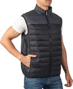 Venta Directa de Fábrica, Chaleco Acolchado con Cierre y Cuello en V, Transpirable, de Alta Calidad, Personalizable, para Hombre, Invierno, Casual, 220g - Product Image 3