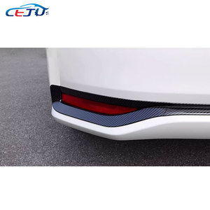 กันชนท้ายรถสีดำแบบมันวาว, แถบไฟตัดหมอก ABS คาร์บอนมองสำหรับ Toyota Sprinter Corolla Sedan E210 2020-2025 - Product Image 6