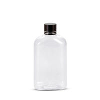 Emballage cosmétique pour soins personnels, vente en gros, écologique, flacon plat en PET de 120 ml (4 oz) avec bouchon à clapet, finition soyeuse