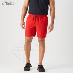 Shorts de jogging athlétiques à séchage rapide pour hommes, vêtements de sport décontractés en coton avec poches latérales, shorts de basket-ball doux avec logo décoratif pour hommes - Product Image 2