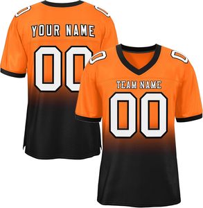 Maillot de football américain personnalisé avec nom et numéro, qualité professionnelle, séchage rapide, respirant, été, rayé, grande taille, anti-humidité - Product Image 4