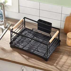 Metal Black <b>Dish</b> Rack Organize with Style and Clarity Kitchen Hotel Office Storage Holders Racks - Product Image 2