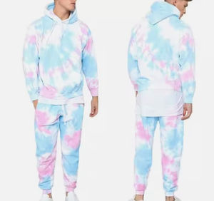 Jersey de manga larga para hombre gimnasio de talla grande liso Tie Dye chándal bordado ropa deportiva para correr impresión Digital Jogging - Product Image 2