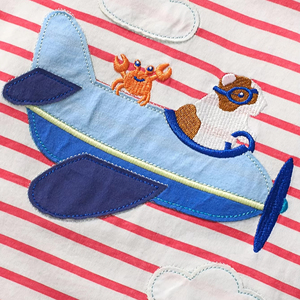 Prêt à Expédier Vêtements pour Enfants Garçons Sérigraphie Logo T-Shirt 100% Coton T-shirt pour Enfants avec Dessins Animés - Product Image 5