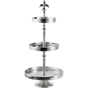 3 <b>Tier</b> Nickle Plated Elegant Sturdy Metal <b>Cake</b> <b>Stand</b> High Quality Durable Stylish Wedding Party Dessert Display <b>Stand</b> - Product Image 5