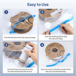 Kit de Bolsas de Almacenamiento al Vacío con Cierre de Cremallera para Ropa y Alimentos, Organizadores de Tela Plegables de Plástico para Dormitorio, Armario, Cocina y Viajes - Product Image 5