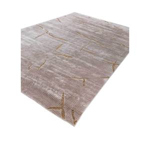 Alfombra de Seda de Bambú Azalea Ivory Anudada a Mano Aibz-1006 para Uso Doméstico con Patrón Abstracto - Product Image 2