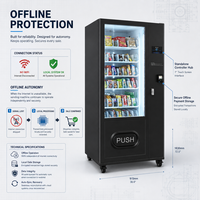 Distributeur automatique intelligent pour boissons froides, paiement par code QR, distributeur de boissons R290, respectueux de l'environnement, certifié CE