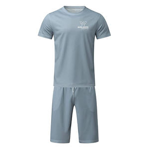 Conjunto De 2 Piezas De Pantalones Activos Unisex Camiseta Personalizable Y Pantalones Cortos Para Hombres Y Mujeres Conjunto De Pantalones Cortos - Product Image 5