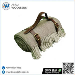 Luxury Style Solid Super Soft Bed <b>Throw</b> Blanket Herringbones Plain Blanket at Best Price - Product Image 3