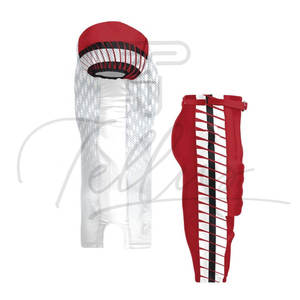 Uniforme de football américain avec nom et numéro d'équipe imprimés, manches courtes, grande taille, plusieurs couleurs - Product Image 1