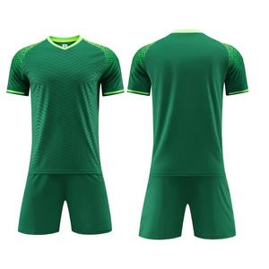 Ensemble de maillot de football à manches courtes pour hommes durable, uniforme de football pour adultes, maillot de football bleu pour garçon, nom personnalisé, numéro DIY - Product Image 4