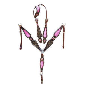 Ensemble de bride et de collier de poitrail en cuir de haute qualité, prix de gros pour l'équitation, ensemble d'équipement équestre personnalisé pour cheval - Product Image 4