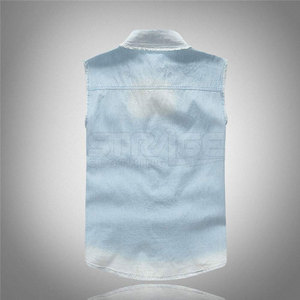 Chaleco Vaquero para Hombre de Alta Calidad, Diseño Personalizado, Ropa de Abrigo de Invierno, Transpirable, 100% Algodón - Product Image 2