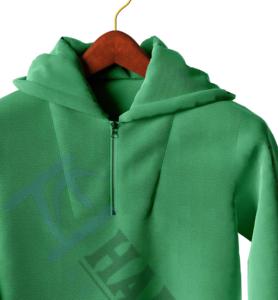 Sweatshirt à capuche décontracté avec fermeture éclair pour homme, logo brodé, taille XS, vêtements délavés - Product Image 2