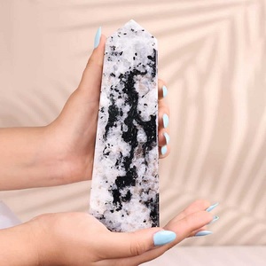 Soha หินอาเกตธรรมชาติหินรุ้งมูนสโตนขายดีอันดับต้นๆสำหรับเป็นของขวัญการรักษาของตกแต่งบ้านรูปสัตว์ข้ามแสนรักนางฟ้า - Product Image 2