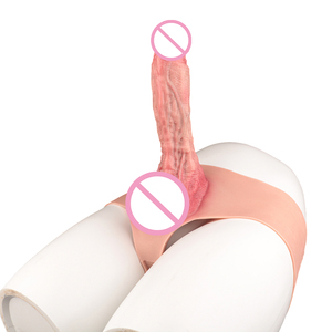 Dildo in Silicone Cavo da 23CM, Mutandine con Strapon Effetto Pelle, Slip con Manica per Pene, Giocattoli Sessuali Elastici per Adulti, Estensore per Pene Maschile, <span class=keywords><strong>Sexy</strong></span> Shop - Product Image 2