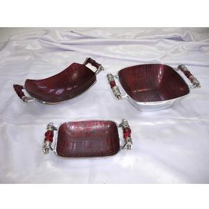 Ensembles de bols décoratifs en émail, look classique, fabriqué à la main indien, fantaisie, haute qualité, bol de service en métal pour usage domestique - Product Image 2