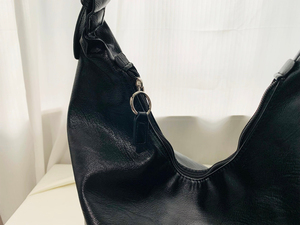 Handmade Vegan da tote túi mở Top Slouchy Hobo thiết kế quà tặng cho cô gái hoặc vợ - Product Image 6