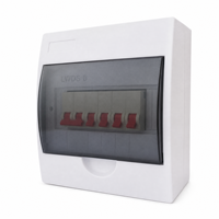 ZCEBOX TSM-8 Boîtier de distribution en plastique 8 voies encastré 100A IP40 IEC61439-3