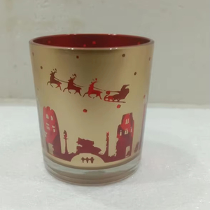 Bougie décorative de noël votive de verre à usage décoratif pour toutes les occasions Ambiance Automne Candlabra Votive - Product Image 1