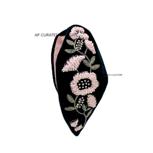 Conception à thème sur mesure 2025 arrivée Turban bandeau perles indiennes brodées à la main mode femmes offre la meilleure qualité - Product Image 4