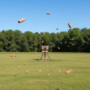 Camiseta de manga larga Bigfoot Retro Sporting para tiro al lomo de arcilla con objetivo de skeet para entusiastas del tiro. - Product Image 3