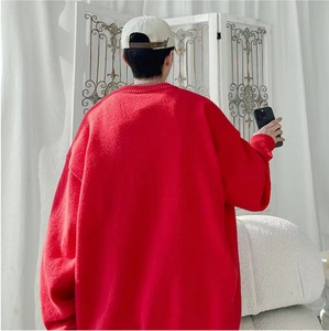 IMA111 maglione girocollo da uomo con disegno Jacquard drago cinese, abbigliamento quotidiano retrò e Casual - Product Image 6