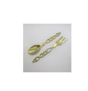 Cuchara y tenedor hechos de latón, último juego y fiestas/eventos, uso de tenedor de latón 100%, tenedor de latón de la mejor calidad - Product Image 1
