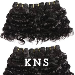 INDIAN VIRGIN HAIR Deep Wavy Remy Human Hair Extensions High Quality 152.4-1016mm Length Machine Double Weft 100% Density 2+ - Product Image 6
