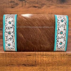 Bolso de mano de cuero de piel sintética para mujer, carteras de cuero talladas, bolso de mano de cuero para mujer, monederos de piel de diseño único - Product Image 4