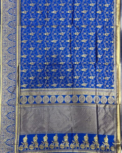 Saris en soie Banarasi de qualité supérieure, travail jacquard, soie de litchi douce, design moderne - Élégant vêtement de fête indien, prix de gros - Product Image 1