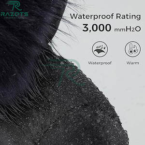 Chaqueta de Invierno Acolchada de Lona con Capucha Larga, Transpirable y de Alta Calidad, con Relleno de Algodón para Mujer - Product Image 4